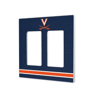 NCAA ACC Universities Stripe Hidden-Screw Light Switch Plate for Double Rocker - 1 of 4