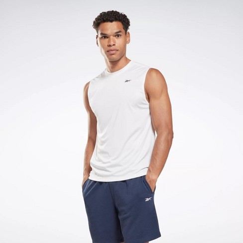 Reebok Training Sleeveless Tech T-shirt Mens Athletic Tank Tops X Large  White : Target