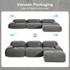 Aukfa Modular Corduroy Sectional Sofa with Ergonomic Support - Pet Friendly, Easy Assembly, Non-Slip Base Design - 3 of 4