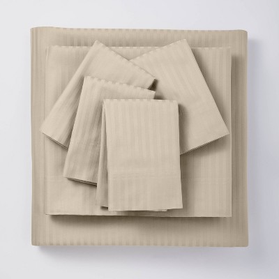 Комплект постельного белья Threshold 400TC Sateen Damask из 4 предметов Мягкий плотный дамаск