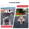 360°Rotation Electric Ride-on, 2.4G Remote Control, Blue Laser Shooting Sound, Bilateral Steering Control Handle, 12V 7AH Rechargeable Battery - 2 of 4