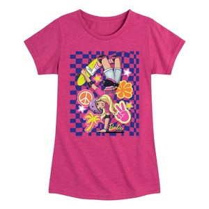 Girls' - Barbie - Skater Barbie Fitted Short Sleeve Graphic T-Shirt - 1 of 4