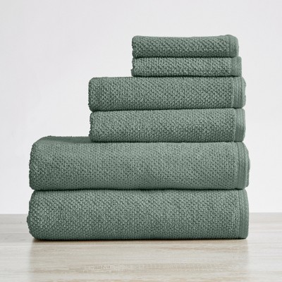100% Cotton Quick Dry Popcorn Textured Bath Towel Set  - Great Bay Home