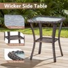 Belord Outdoor All Weather Wicker Patio Furniture Set, 7 Pieces Brown Wicker Patio Furniture Sofa Set with Propane Firepit Table - 4 of 4