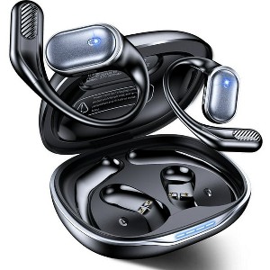 EATOOL T6 Open Ear Headphones,Bluetooth 5.4 Wireless Earbuds,60H Playtime Stereo Sound Earphones,Air Conduction IPX7 Waterproof Open Ear Earbud - 1 of 4