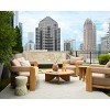 Livabliss Hourglass Modern Patio Garden Stools - 3 of 3