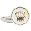 Portmeirion Botanic Garden Lotus Blossom Side Plates, Set of 4 - Venus Fly Trap Illustration with Butterflies, 8.8" Floral Porcelain Dishes - 2 of 4