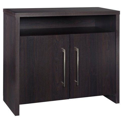 Storage Furniture 2 Door File Cabinet Black Walnut Closetmaid