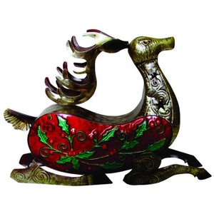 Alpine - Reindeer - Figurine - Bronze - Case of 2 - 1 of 1