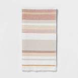 Striped Flat Woven Towel Clay Pink - Threshold™