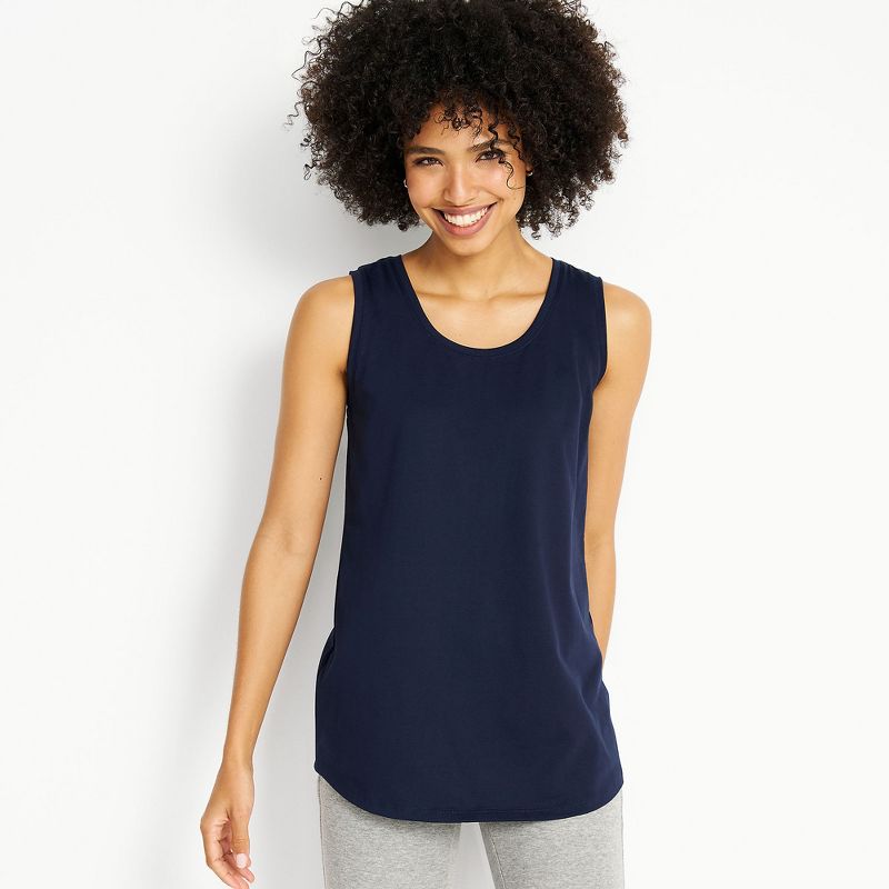 Lands' End Women's Supima Cotton Tunic Tank Top, 4 of 5