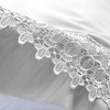 Southshore Fine Living, Vilano Lace Collection Pair of 2 Pillowcases Ultra Soft Brushed Microfiber - 4 of 4