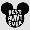 Women's Mickey & Friends Best Aunt Ever Mouse Ears Racerback Tank Top - 2 of 4