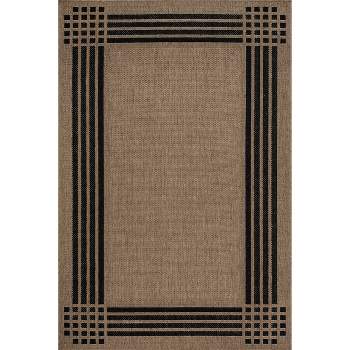 nuLOOM Legacy Striated Bordered Indoor/Outdoor Patio Area Rug