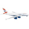 Airbus A380 Commercial Aircraft "British Airways" (G-XLEE) White with Striped Tail 1/400 Diecast Model Airplane by GeminiJets - 3 of 4