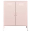 vidaXL Storage Cabinet Pink Steel 31.5 x 13.8 x 40.0 in Storage Cabinet - 3 of 4