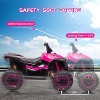 12V Ride On ATV for Kids, Electric Four Wheeler for Toddlers Ages 3-8, with Remote Control, LED Lights, Music, High/Low Speed, USB - 4 of 4