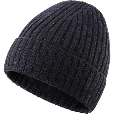 ZUPPAD Adult General Sizing Fleece Lined Cuffed Beanie Hat for Men Women Knitted Winter Wool Beanies Skull Cap Warm Watch Hats 1 Pack