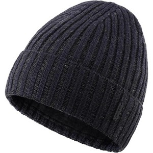 ZUPPAD Adult General Sizing Fleece Lined Cuffed Beanie Hat for Men Women Knitted Winter Wool Beanies Skull Cap Warm Watch Hats 1 Pack - 1 of 4