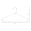 REGALWOVEN Plastic Space Saving Durable Standard Clothes Hangers 10 Pcs - 2 of 4