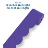 Carson Dellosa Education 65' Deep Purple Rolled Scalloped Bulletin Board Borders (1 roll) - 3 of 4