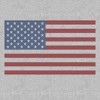 Men's Americana Vertical Flag Short Sleeve T-Shirt - Heathered Gray - 3 of 3