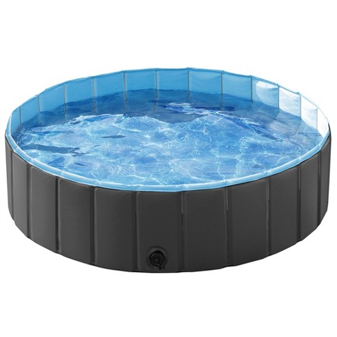 Yaheetech Foldable Pet Swimming Pool For Cats And Dogs Black, L : Target