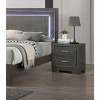 NicBex Nightstand with 2 Drawers,Side Table with Handles and Wood Frame,Modern Bedside Table for Bedroom,Living Room - 3 of 4