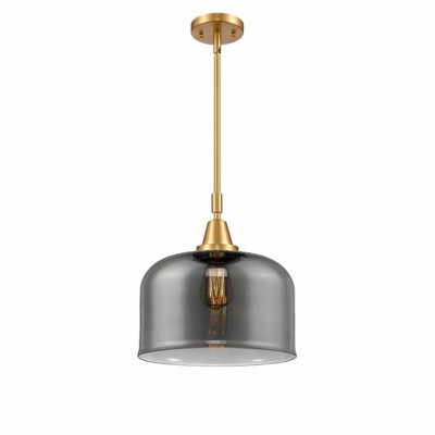Bell - 1 Light Stem Hung Mini Pendant In Industrial Style-14.13 Inches Tall and 12 Inches Wide