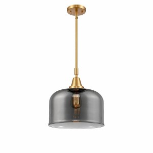 Bell - 1 Light Stem Hung Mini Pendant In Industrial Style-14.13 Inches Tall and 12 Inches Wide - 1 of 1