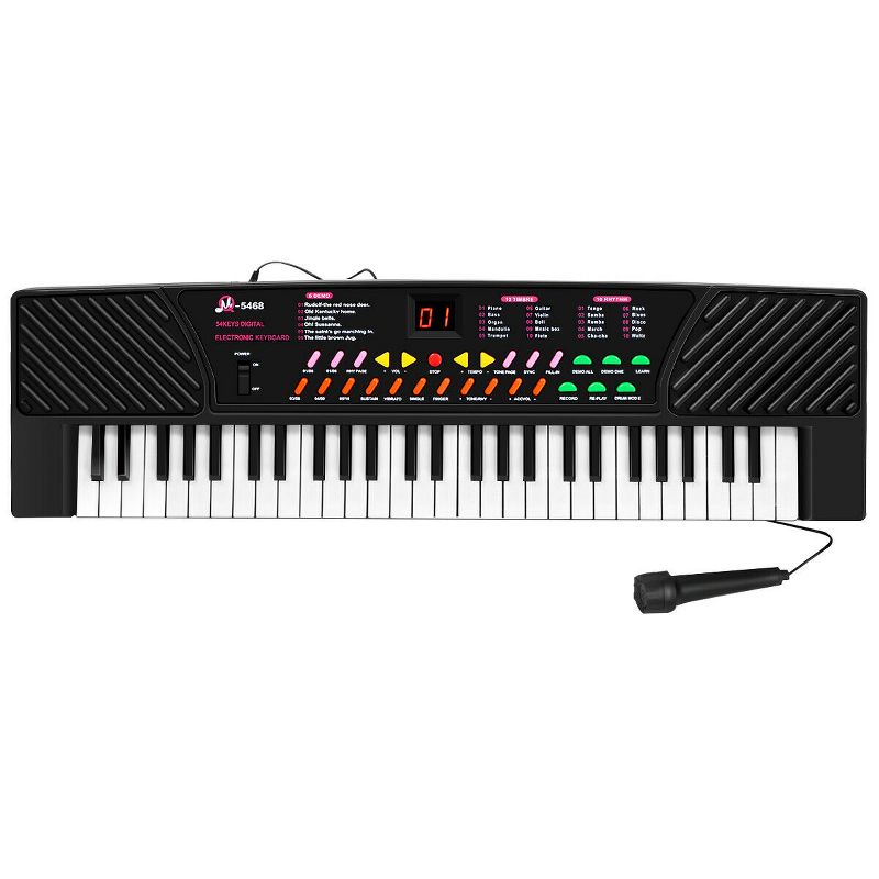 Costway 54 Keys Music Electronic Keyboard Kid Electric Piano Organ W/Mic & Adapter, 1 of 10