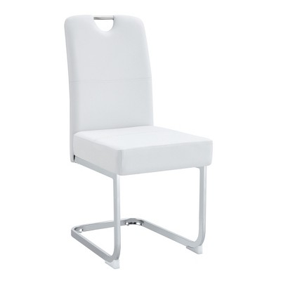 Dolonm 4-Pack  PU Bow-Back Dining Chairs – Modern Minimalist Design, Non-Slip Feet & Ergonomic Support, 15.7"x20.5"x39"