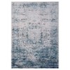 Ombre Vintage Area Rug Distressed Washable Living Room Bedroom Rug Indoor Carpet Ultra-Thin Soft Rug for Office Dining Room Non-Slip - 2 of 4