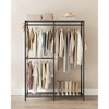 SONGMICS Clothes Rack, Freestanding Wardrobe Closet, Metal Clothing Racks, Heavy-Duty Garment Rack with Adjustable Wire Shelves - 3 of 4