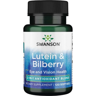 Swanson Herbal Supplement Lutein & Bilberry Softgel 120ct.