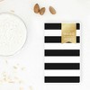 Day Designer Monthly Stapled Planner (2 Year) 3.625x6.125 Soft Touch Art Card Rugby Stripe Black - 2 of 4