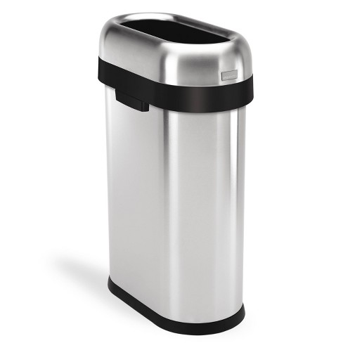 Simplehuman 45l Rectangular Step Trash Can Gray : Target