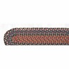 Earth Rugs Burgundy/Blue/Gray Oval Stair Tread 27"x8.25" – Hand-Braided Jute Stair Rug in Rustic Americana Colorway - 3 of 3