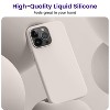 BONGEEK Compatible with iPhone 15 Pro Max Case,[Silky and Soft Touch Series] Premium Soft Liquid Silicone Rubber Full-Body Protective Bumper (Stone) - 2 of 4