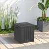 Lirago 50 Gal 189L Outdoor Storage Box with Lid Weatherproof Polypropylene Resin UV Protected KD Design Black - 2 of 4