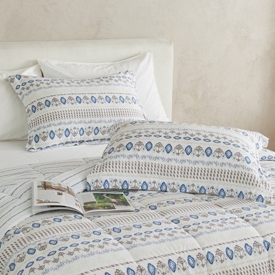Full/Queen Arista Print Reversible Microfiber Comforter Set