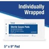 DMI Sterile 20 Pack 5x9 Non-Stick Gauze Pad Wound Care Dressings - 2 of 4