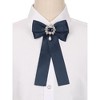 Elerevyo Women's Brooch Bowknot Costume Bow Tie with Beads - 4 of 4