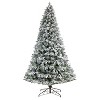 9ft. Flocked Mixed Pine Artificial Christmas Tree with 650 LED Lights and 1960 Branches – Stunning X-Mas Holiday Display - 3 of 4