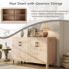 Bella Depot Farmhouse 59.2" 4-Door Buffet Sideboard with Storage - 4 of 4
