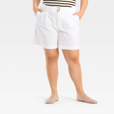 Women's High-Rise Bermuda Chino Shorts - A New Day™