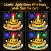 3D Pop Up Fireworks Birthday Cards, Blowable Cake Birthday Card with Music and Multicolor LED Lights Envelope and Blank Wish Card for Women, Kids, Men - 3 of 4