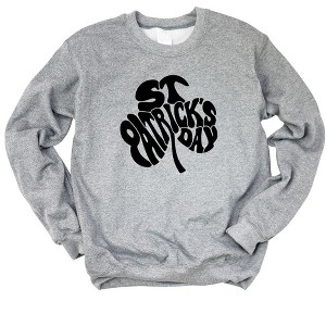 Simply Sage Market Women's Graphic Sweatshirt St. Patrick's Day Word Shamrock - 1 of 3