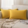 Unique Bargains Velvet Modern Solid Couch Sofa Home Decorative Pillow Covers 2 Pcs - 2 of 4