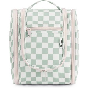 Narwey Small Checked Hanging Travel Toiletry Bag - 1 of 4
